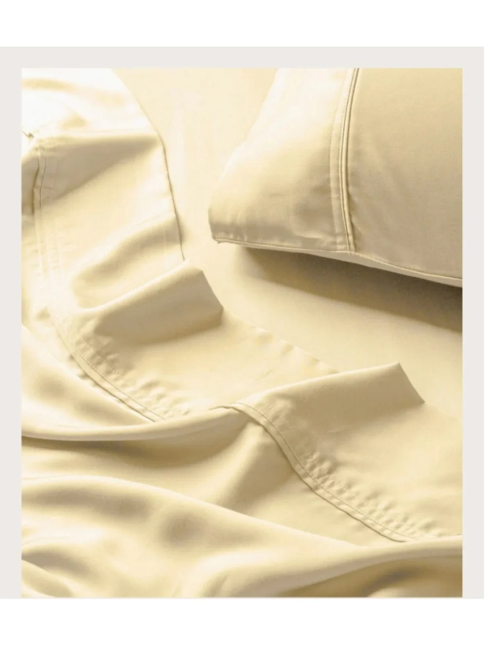 Olive Crate 100% Eucalyptus TENCEL Cooling - KING Sheet Set 4pc Buttercream